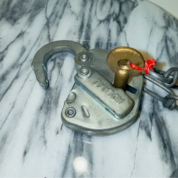 Vtg AdlakePhiladelphia and Columbia RailroadLock with chain/key Works